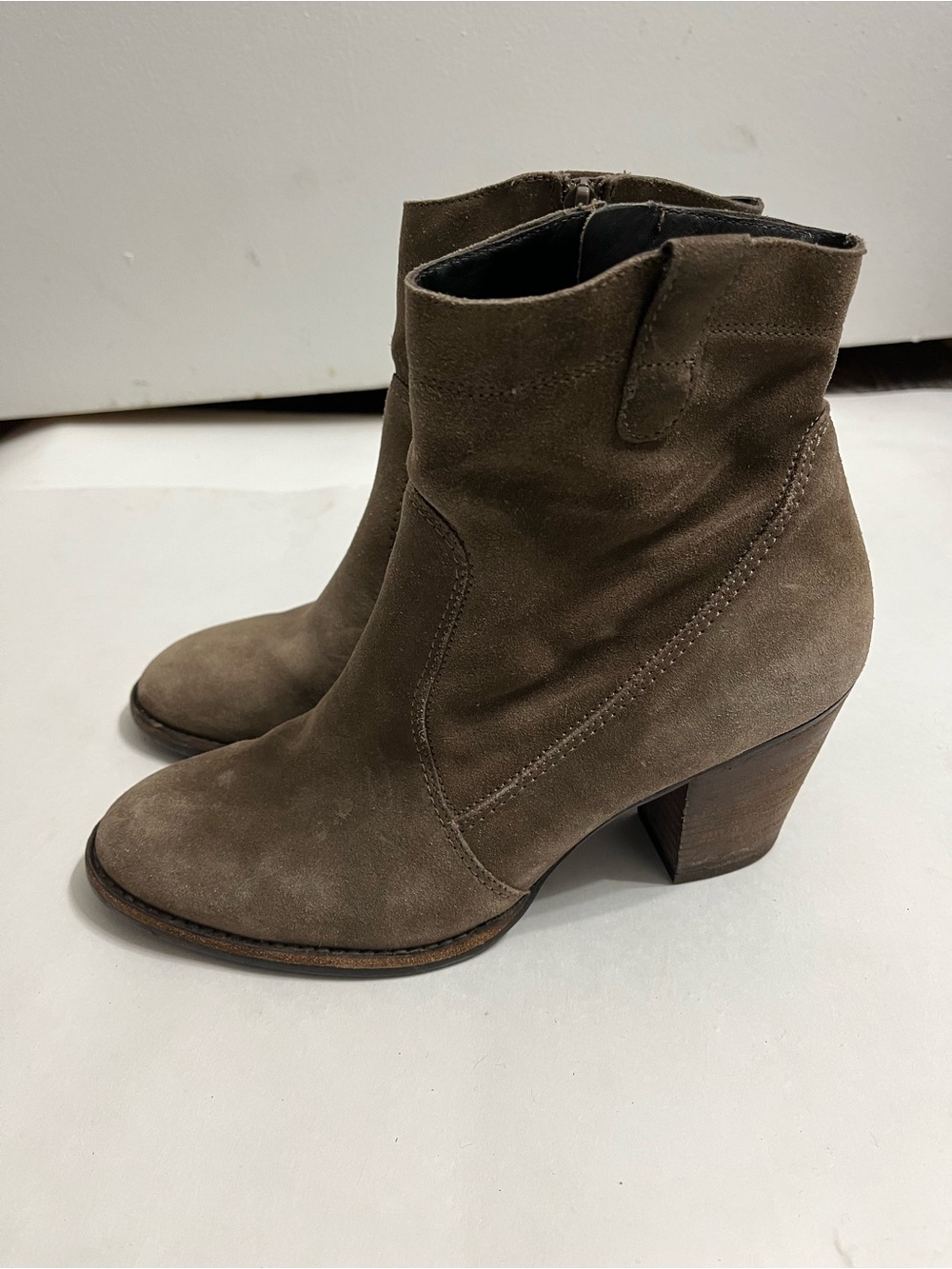 Paul Green Taupe Suede Ankle Boots